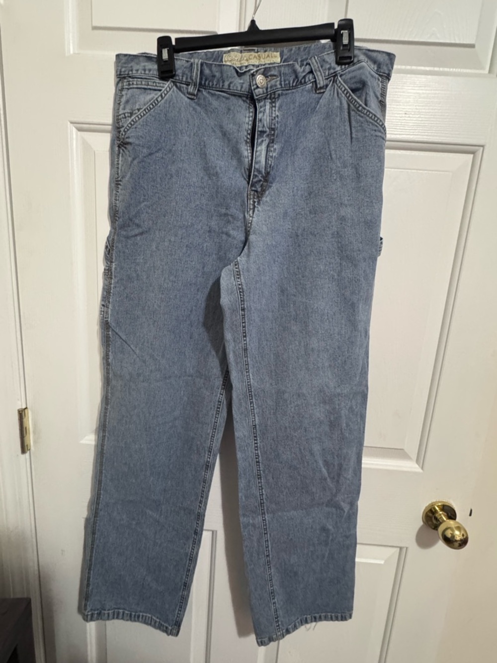 Light Wash Straight Leg Jeans